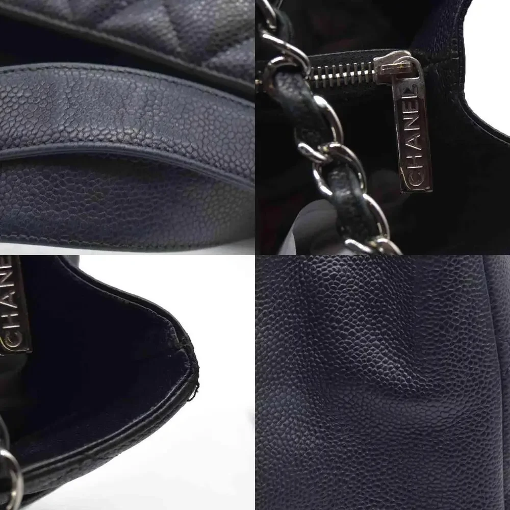 CHANEL Black Quilted Leather Double C Tote